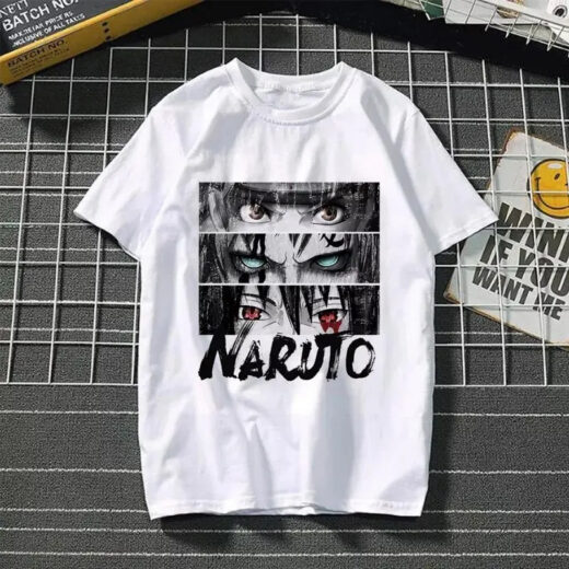 Футболка біла PrintBro аніме Наруто style