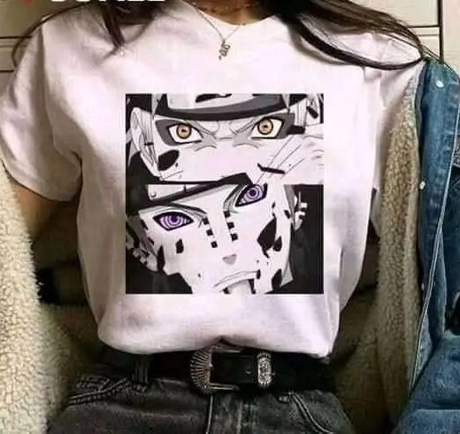 Футболка біла PrintBro аніме Наруто/Нагато