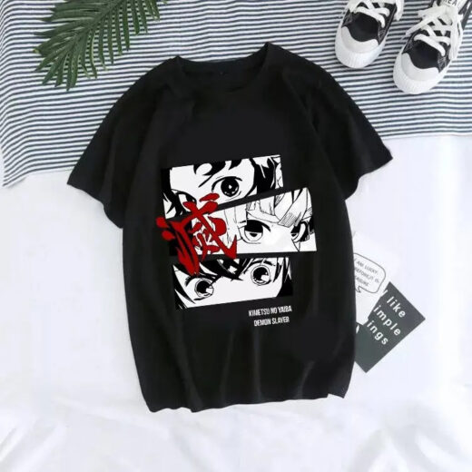 Футболка чорна PrintBro аніме клинок