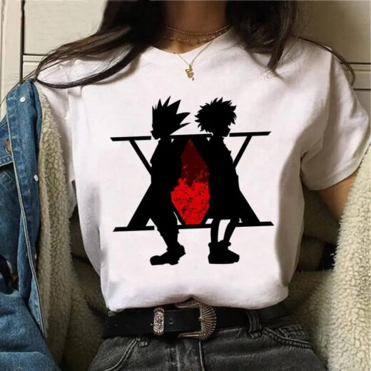 Футболка біла PrintBro аніме Killua And Gon