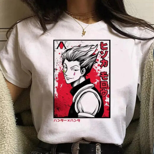 Футболка біла PrintBro аніме Hisoka Morow