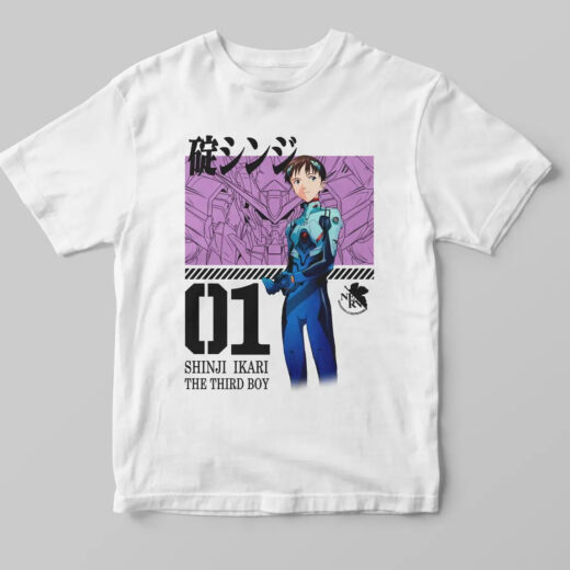 Футболка біла PrintBro аніме Ikari 01