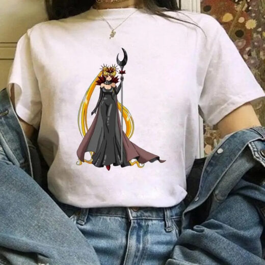 Футболка біла PrintBro аніме Сейлор Мун Темна королева