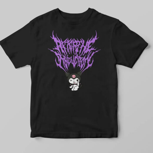 Футболка черная PrintBro аниме Куромі style