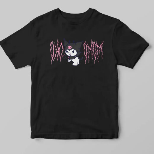Футболка чорна PrintBro аніме Куромі харадзьяку style