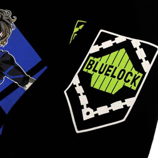 Світшот чорний PrintBro аніме BLUELOCK - Bachira Jersey Crew