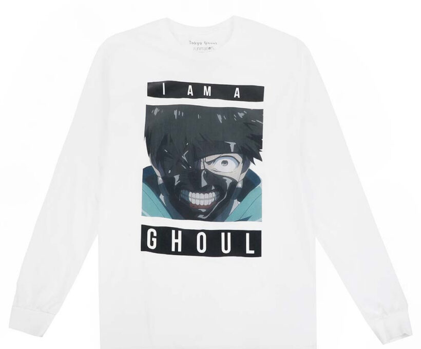 Світшот білий PrintBro аніме Tokyo Ghoul - I Am A Ghoul