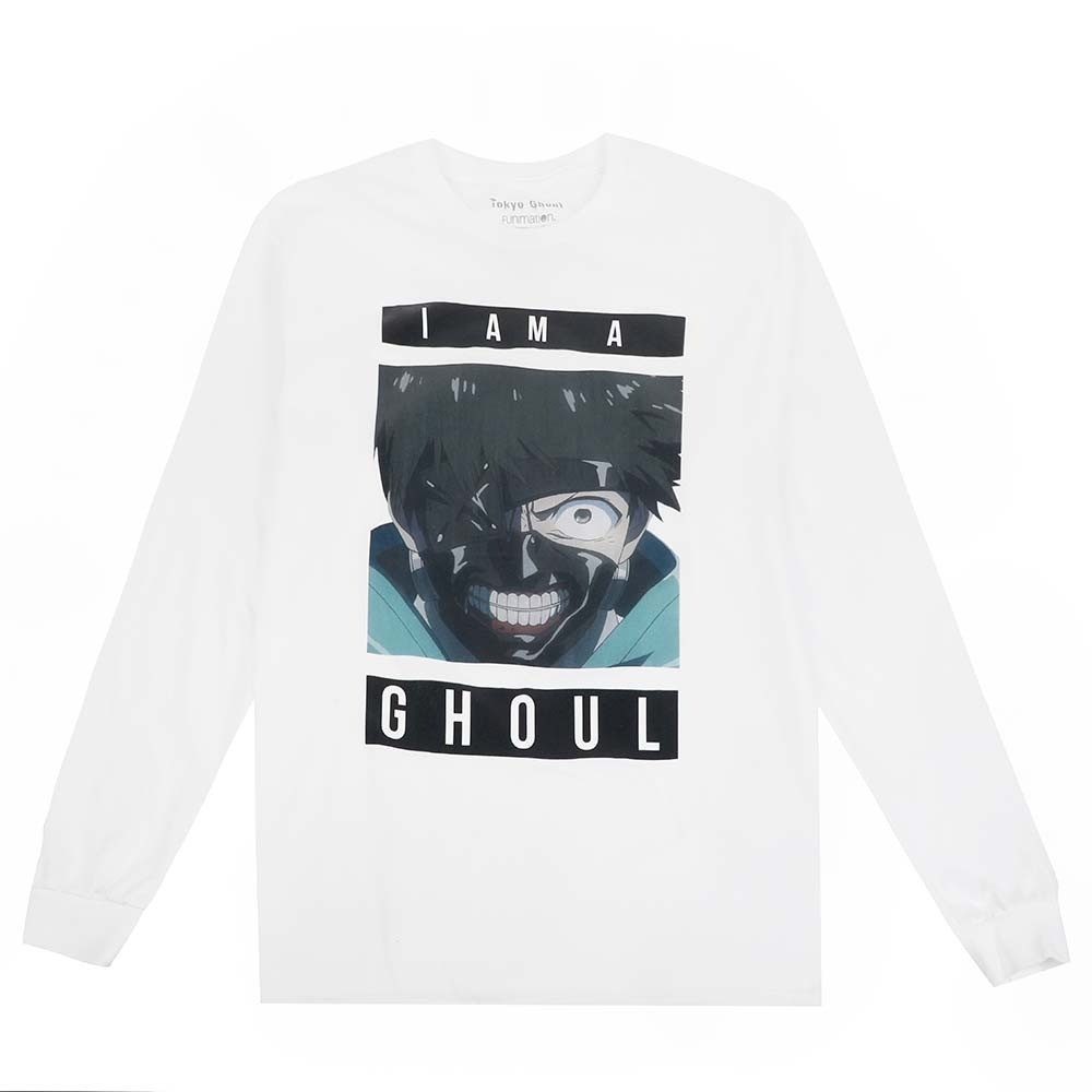 Світшот білий PrintBro аніме Tokyo Ghoul - I Am A Ghoul