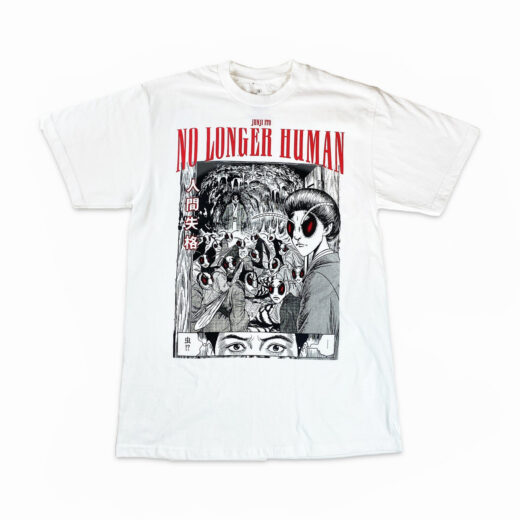 Футболка біла PrintBro аніме Junji Ito - No Longer Human Insect People
