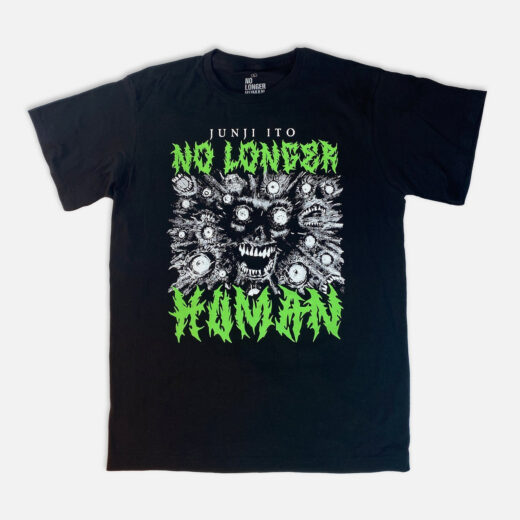 Футболка чорна PrintBro аніме Junji Ito - No Longer Human Metal