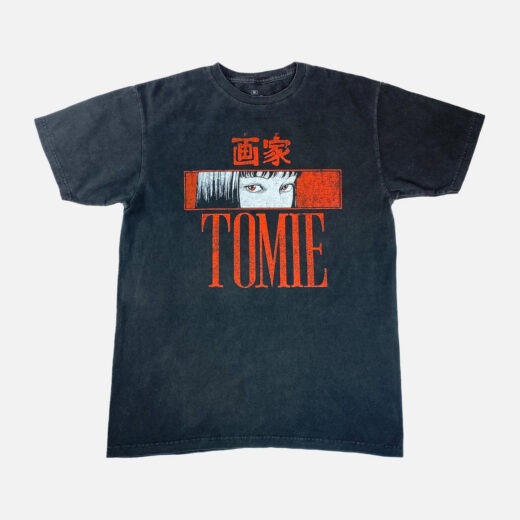 Футболка чорна PrintBro аніме Junji Ito - Tomie Eyes