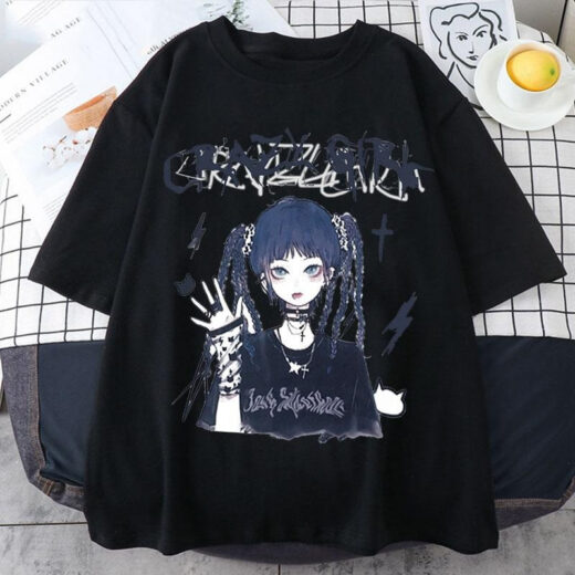 Футболка PrintBro anime Crazy Girl