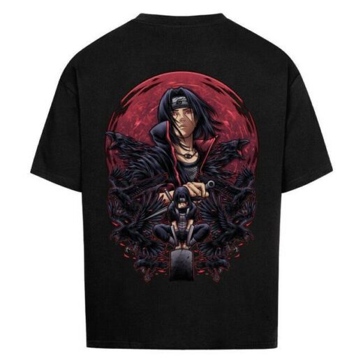 Футболка PrintBro з принтом Y2k Itachi x crows x premium