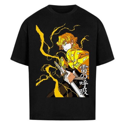 Футболка PrintBro з принтом Y2k Demon Slayer x Zenitsu Thunder Breathing