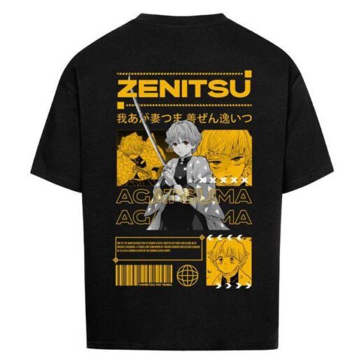 Футболка PrintBro з принтом Y2k Demon Slayer x Zenitsu x Street