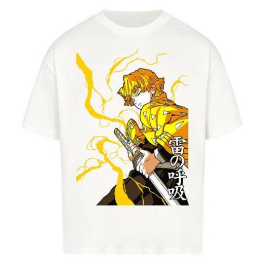 Футболка PrintBro з принтом Y2k Demon Slayer x Zenitsu Thunder Breathing
