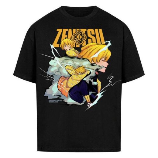Футболка PrintBro з принтом Y2k ZENITSU X DEMON SLAYER