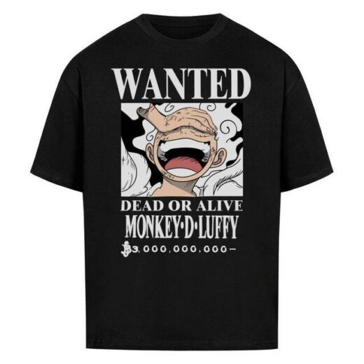 Футболка PrintBro з принтом Y2k Luffy x Gear 5 x Wanted