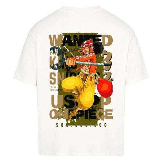 Футболка PrintBro з принтом Y2k One Piece x Usopp x Wanted