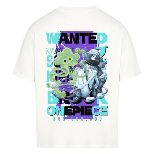 Футболка PrintBro з принтом Y2k One Piece x Brook x Wanted