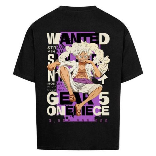 Футболка PrintBro з принтом Y2k One Piece x Luffy x Wanted x Gear5