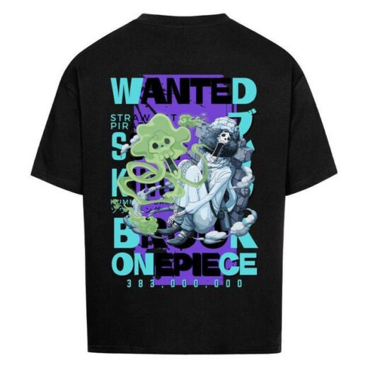 Футболка PrintBro з принтом Y2k One Piece x Brook x Wanted