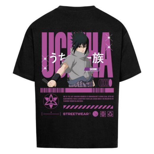 Футболка PrintBro з принтом Y2k Naruto x Sasuke Uchiha