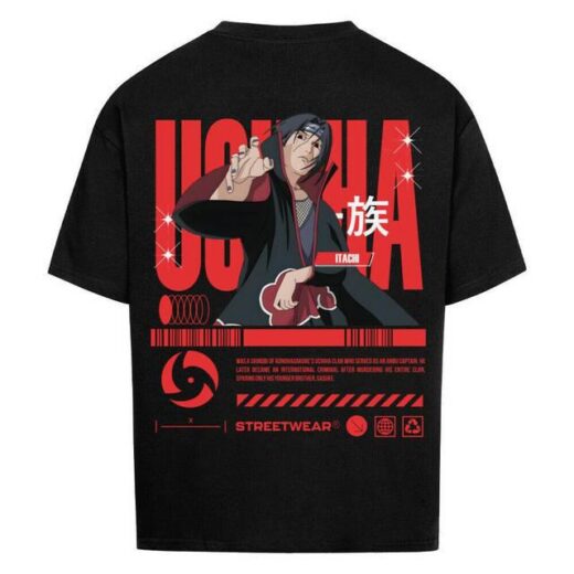 Футболка PrintBro з принтом Y2k Naruto x Itachi Uchiha x Street