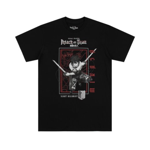 Футболка PrintBro з принтом Attack Y2k on Titan Mikasa Ackerman ODM Gear