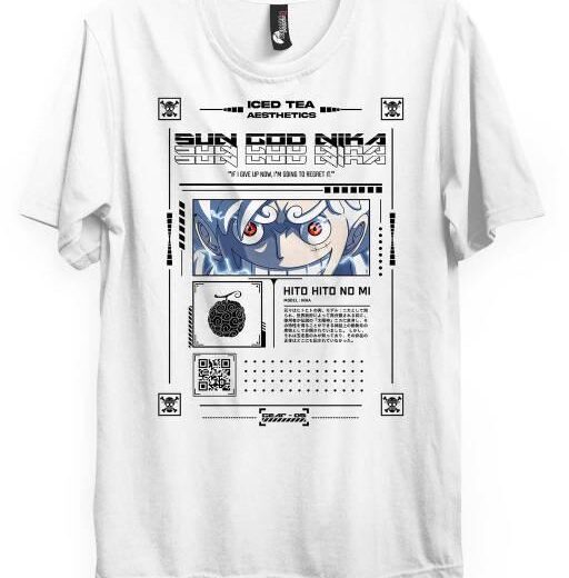 Футболка PrintBro з принтом Y2k Luffy (SUN GOD)