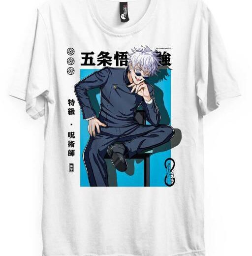 Повсякденна Футболка PrintBro з принтом Satoru Gojo (STRONGEST)