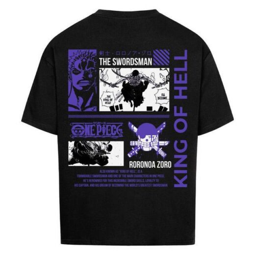 Повсякденна Футболка PrintBro з принтом One Piece x Zoro x King of Hell