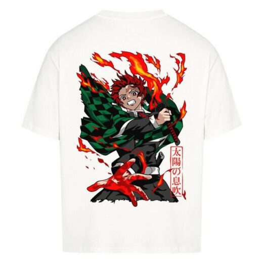 Повсякденна Футболка PrintBro з принтом Demon Slayer x Tanjiro Sun Breathing