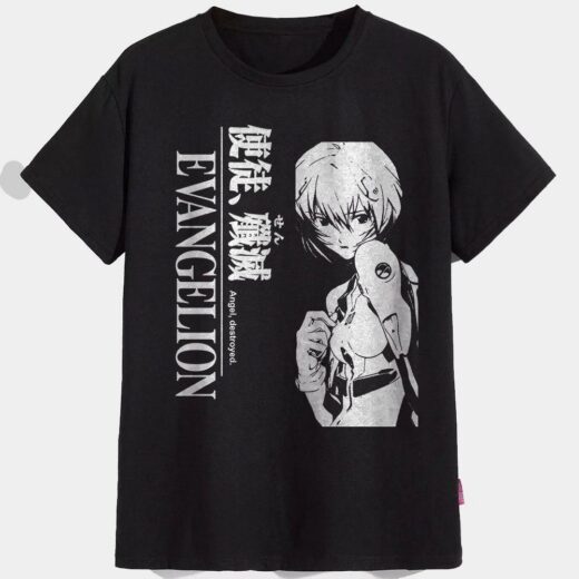 Футболка PrintBro чоловіча Anime "Evangelion" Ayanami Re PG09042 Чорний