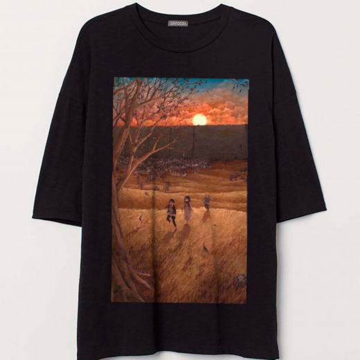 Футболка PrintBro Attack on Titan Атака титанів, PG03668 goodreclama Чорний