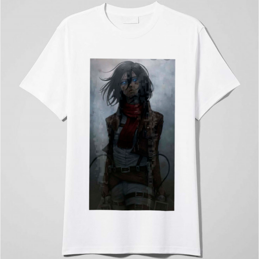 Футболка PrintBro Attack on Titan Атака титанів Mikasa PG03673 goodreclama Білий