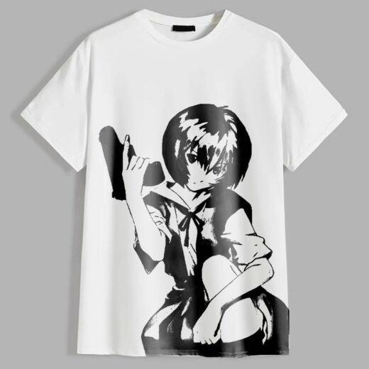 Футболка PrintBro чоловіча Anime "Evangelion", Ayanami Rei, Аянамі Рей PG09082 Білий
