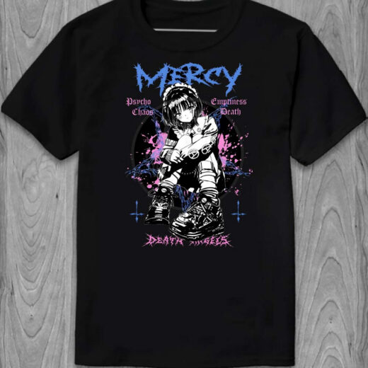 Футболка PrintBro Дівчина Аніме Pink mercy PG05982 Чорний
