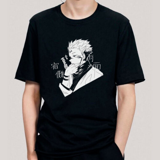 Футболка PrintBro Магічна битва Jujutsu Kaisen, Sukuna Jujutsu PG03560 Чорний