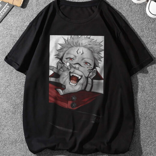 Футболка PrintBro Магічна битва Jujutsu Kaisen, Сукуна Ремен PG03567 Чорний