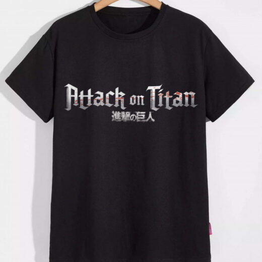 Футболка PrintBro Attack on Titan Атака титанів PG03687 goodreclama Чорний
