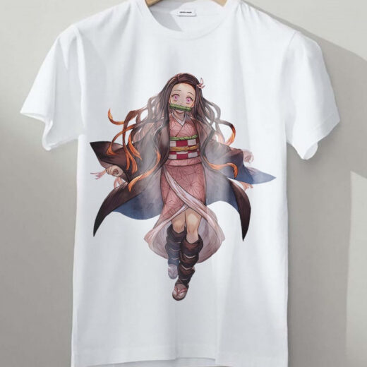 Футболка PrintBro Клинок, який знищує демонів Kimetsu no Yaiba, Недзуко Камадо персонаж PG03577 Білий