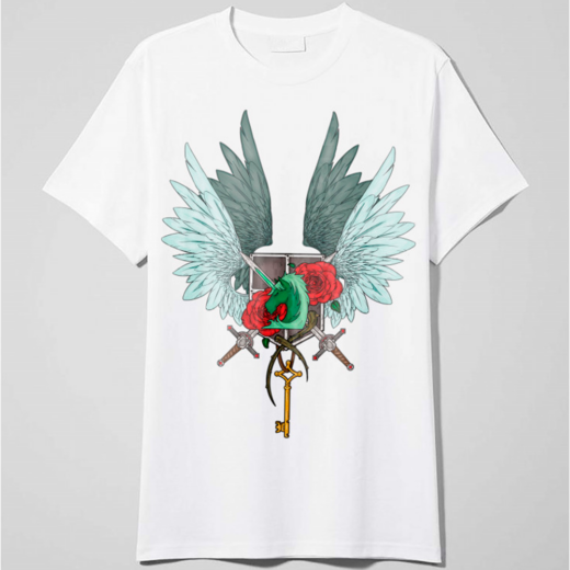 Футболка PrintBro Attack на Titan Атака титанів, wings PG03670 goodreclama Білий