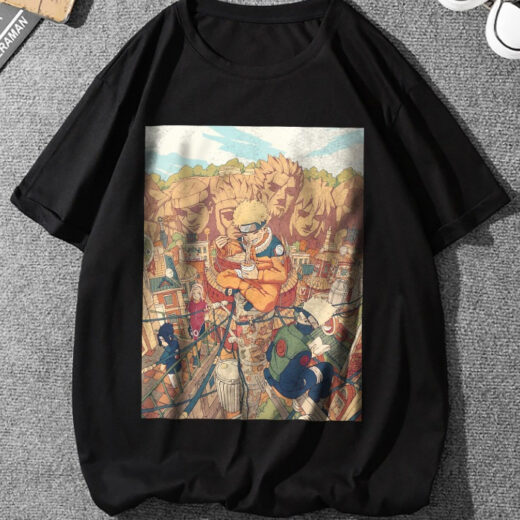 Футболка PrintBro Наруто Naruto (манга) PG03477 Чорний