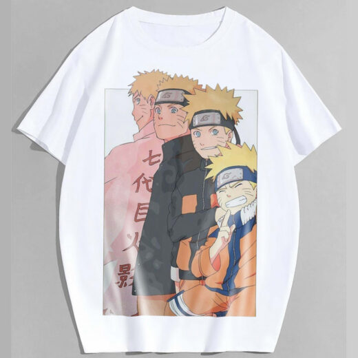 Футболка PrintBro персонаж аніме Наруто "Naruto" покоління 代 景 PG03469 Білий