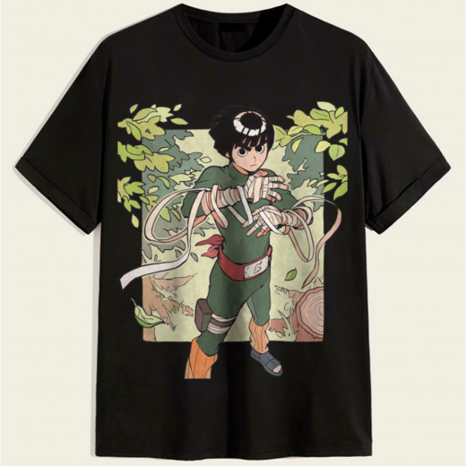 Футболка PrintBro за мотивами аніме Наруто "Naruto" Rock Lee PG03458 Чорний