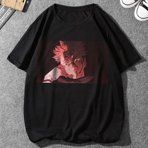 Футболка PrintBro Магічна битва Jujutsu Kaisen, Сукуна Дзюдзюцу Кайсен PG03566 Чорний