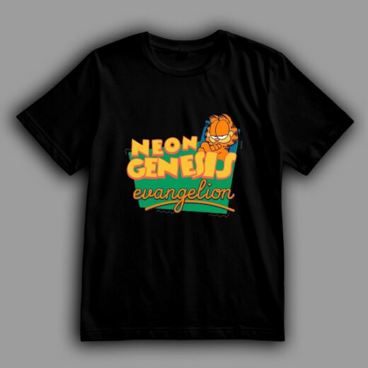 Футболка PrintBro кроссовер Garfield та Evangelion PG09514