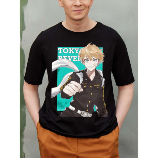 Футболка PrintBro Токійські месники Tokyo Revengers ЧИФУЮ МАЦУНО PG03415 goodreclama Чорний