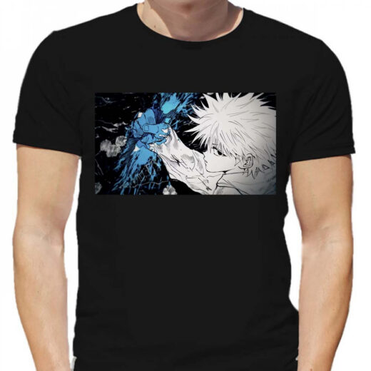 Футболка PrintBro Manga Hunter × Hunter Killua Zoldyck PG05605 Чорний